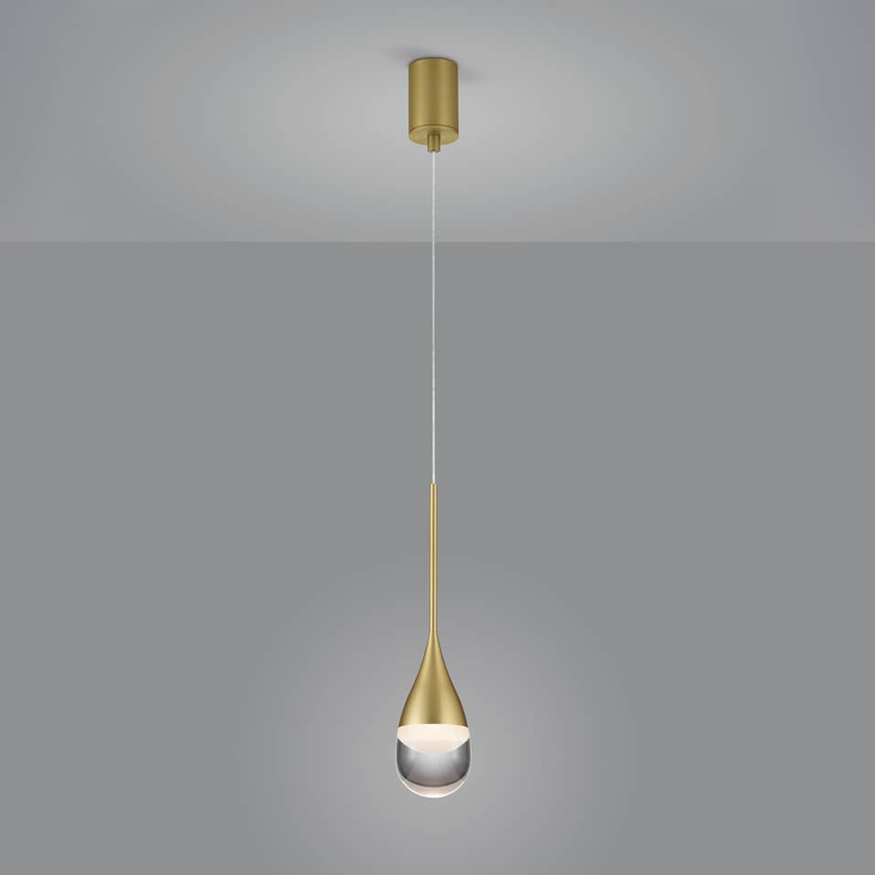 Helestra Deep LED-Hängeleuchte Pendelleuchte Deckenlampe Lampe Leuchte matt gold