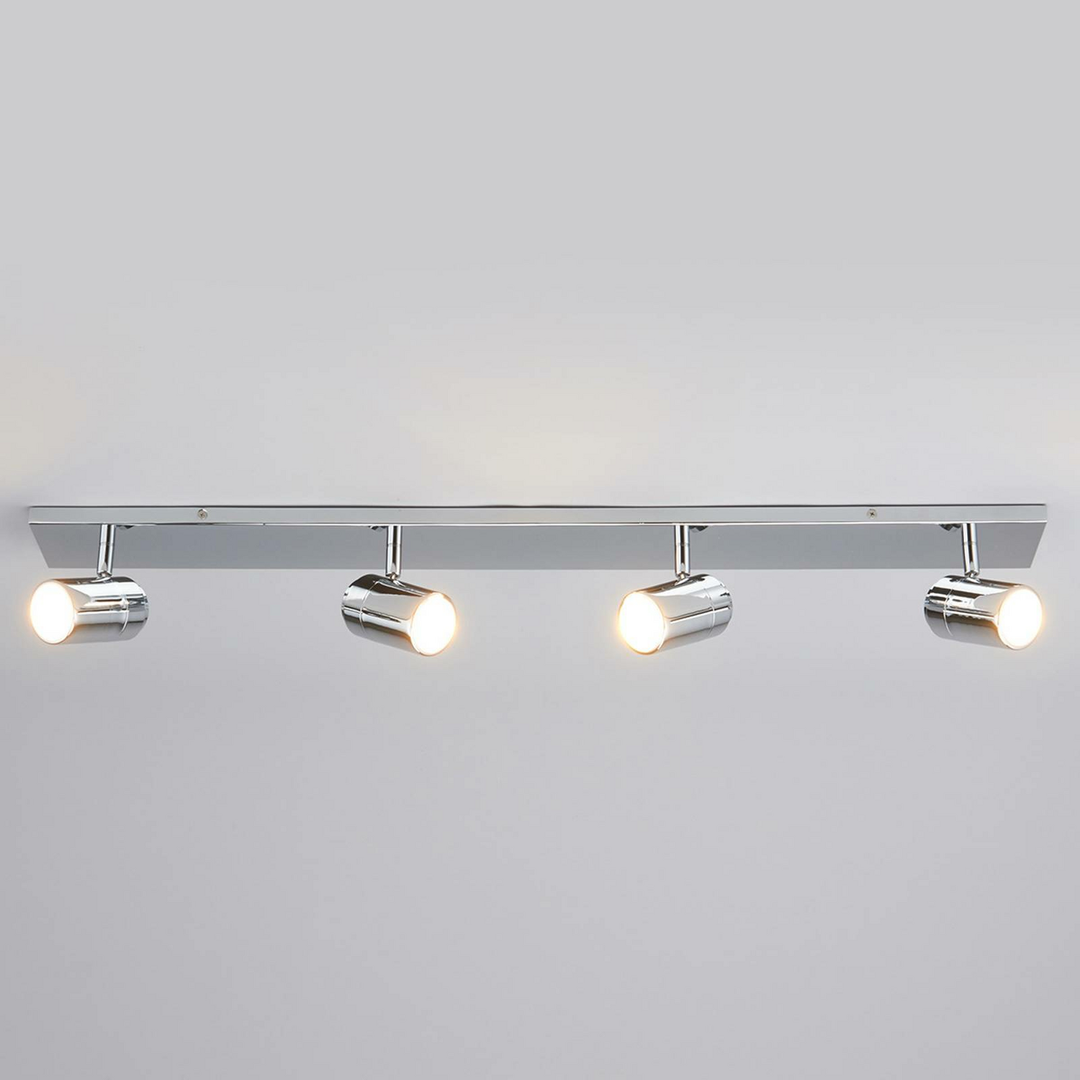 Lindby Dejan 4 Flammige Badleuchte Badlampe Lampe Leuchte Deckenlampe Silber758 B-Ware - 6291106550894
