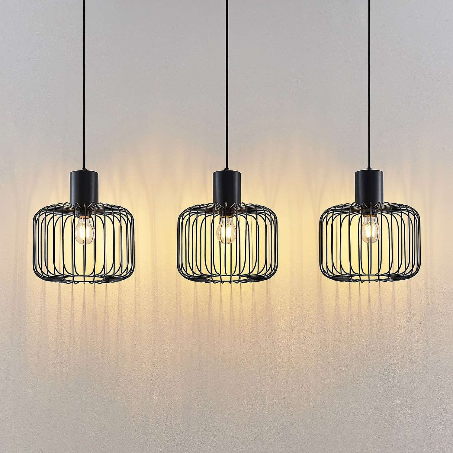 Lindby Vatiki Pendelleuchte Deckenlampe Hängeleuchte Hängeleuchte Schwarz M344 B-Ware - 4251911710427