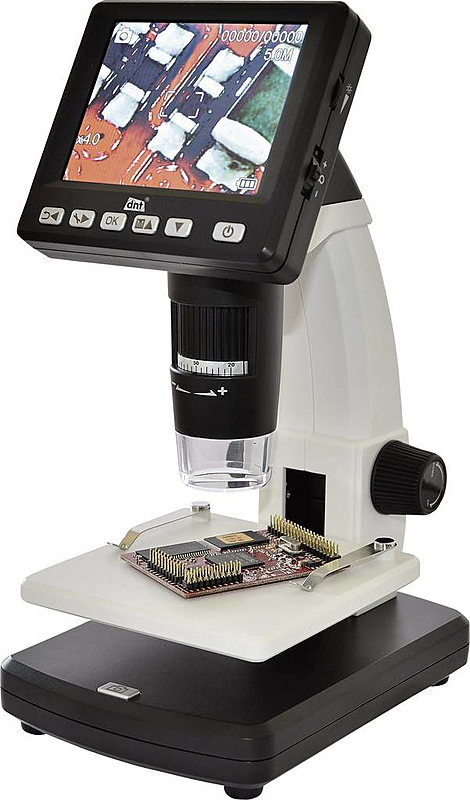 Toolcraft USB Mikroskop mit Monitor 5 Mio. Pixel Digitale Vergrößerung max. 500
