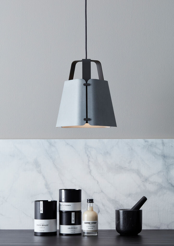 Belid Leuchten Pendelleuchte Fold Hängeleuchte Hängelampe Betonstruktur 33,3 Cm B-Ware - 7391534077372