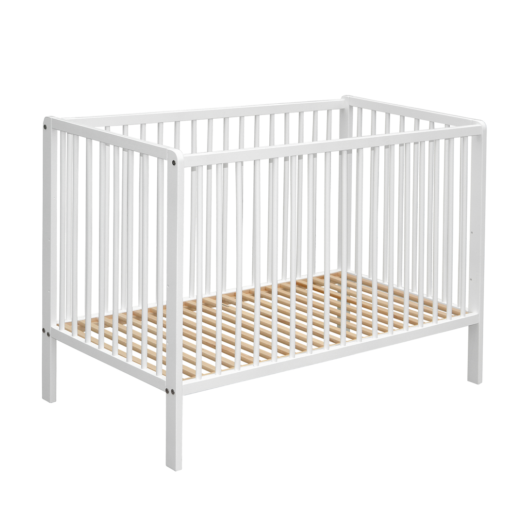 Amal Ii Kinderbett Julia Weiß 70x140 Cm Babybett Gitterbett Möbel Buchenholz B-Ware