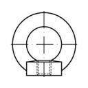 Toolcraft 109394 M10 Ringmuttern Muttern B-Ware - 4053199045327
