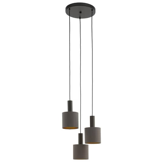 Eglo Pendellampe Concessa Deckenlampe Hängeleuchte 3 Flg E27 Cappuccino Gold B-Ware - 9002759976842
