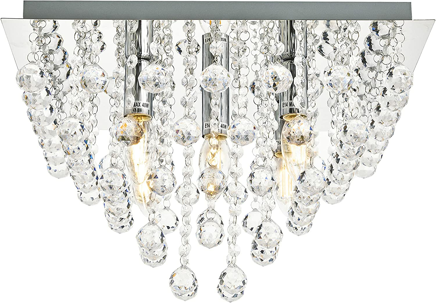 B-Ware Lindby Annica Deckenlampe Deckenleuchte Lampe Leuchte Licht Acrylbehang Sil266