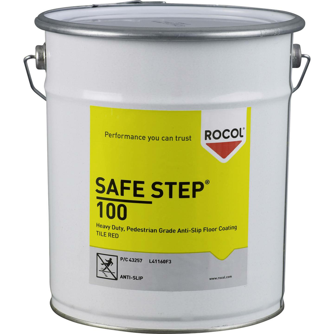 Rocol SAFE STEP 100 Bodenbeschichtung rutschemmend rutchfest 5 Liter Ziegel-Rot
