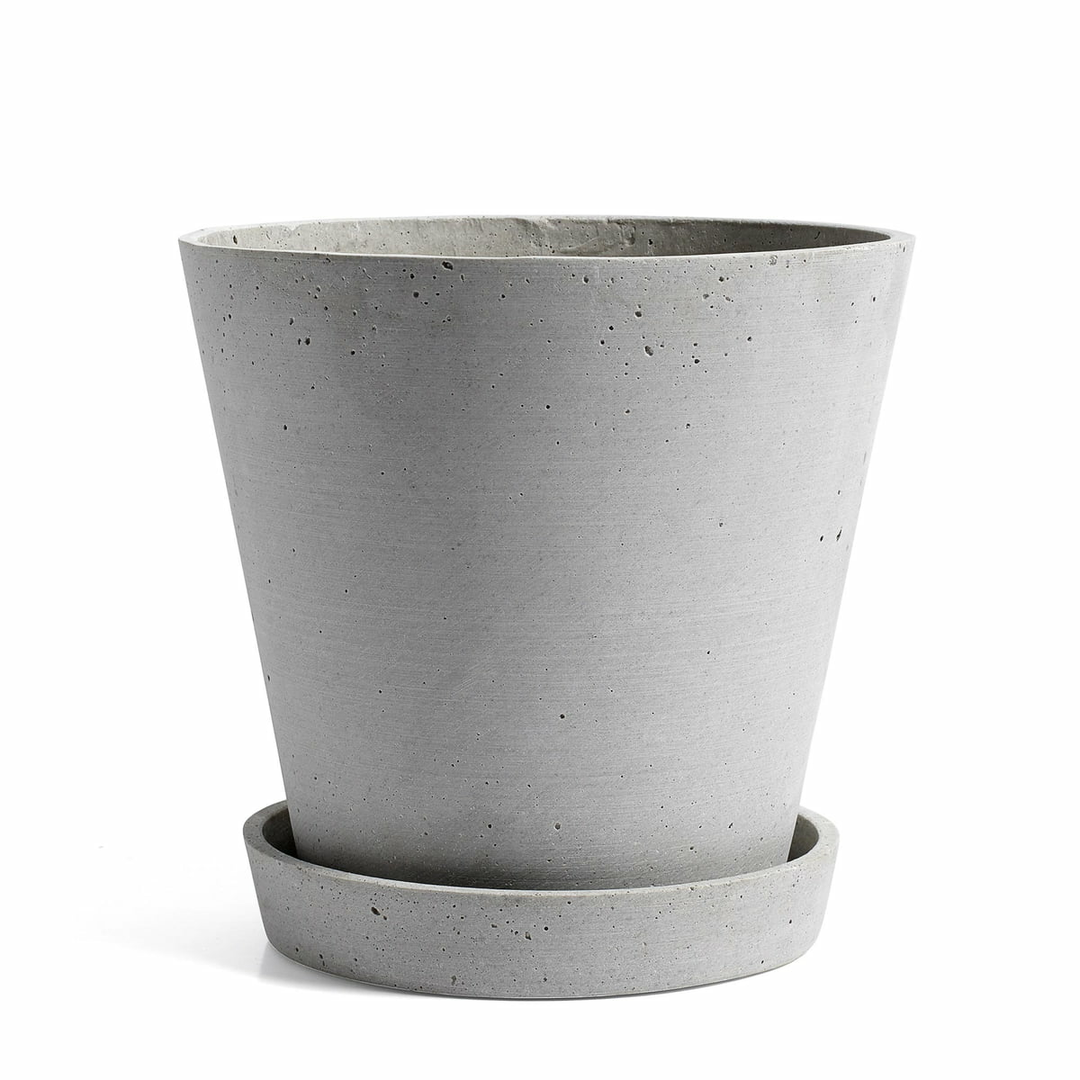 Hay Blumentopf Mit Untersetzer Xl Pflanztopf Topf Blumenkübel Pflanzkübel Grau B-Ware