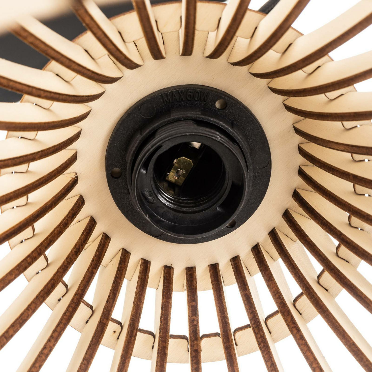 B-Ware Euluna Hängeleuchte Barrel Mit Holzschirmen Deckenlampe Deko Pendelleuchte 668
