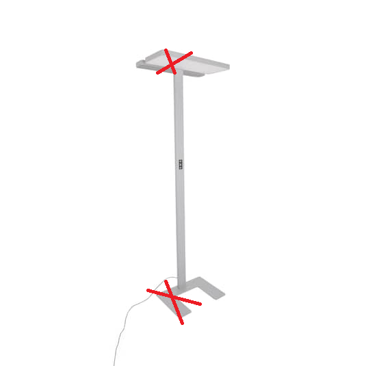 Arcchio Office Led Stehlampe Aila Tageslichtsensor Stehleuchte Siehe Text/Foto B-Ware