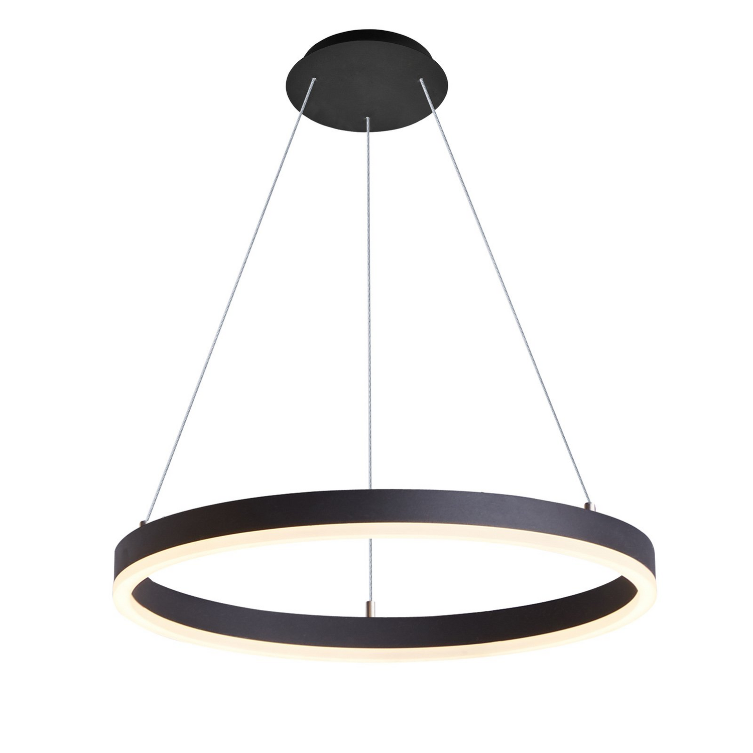 Arcchio Led Hängeleuchte Pendelleuchte Albiona Schwarz Ringlampe ø 60 Cm B-Ware - 42510965975230
