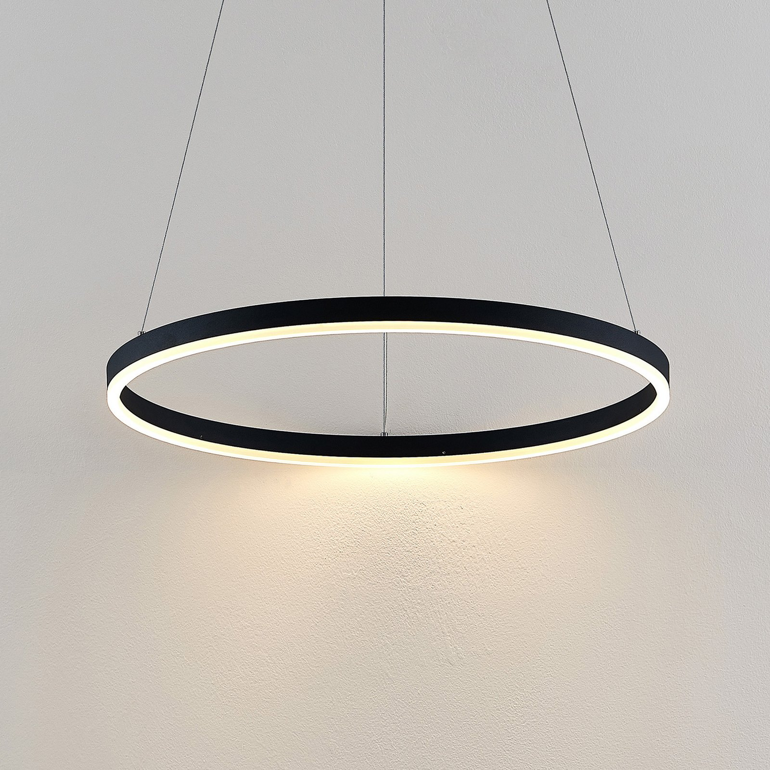 Arcchio Led Hängeleuchte Pendelleuchte Albiona Schwarz Ringlampe ø 60 Cm B-Ware - 42510965975230