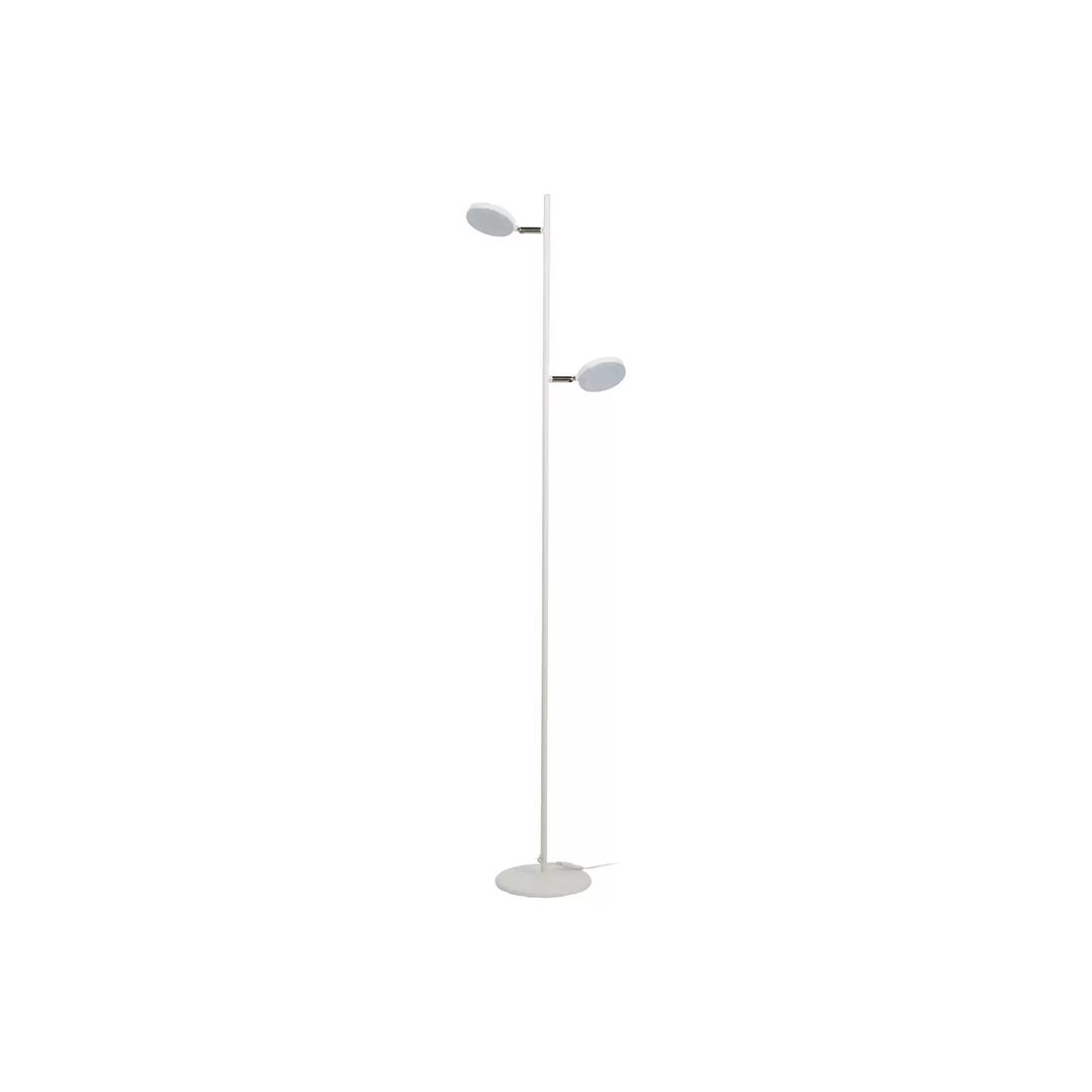 Aluminor Declic LED-Stehleuchte Stehlampe Leuchte Lampe Licht zweiflammig weiß