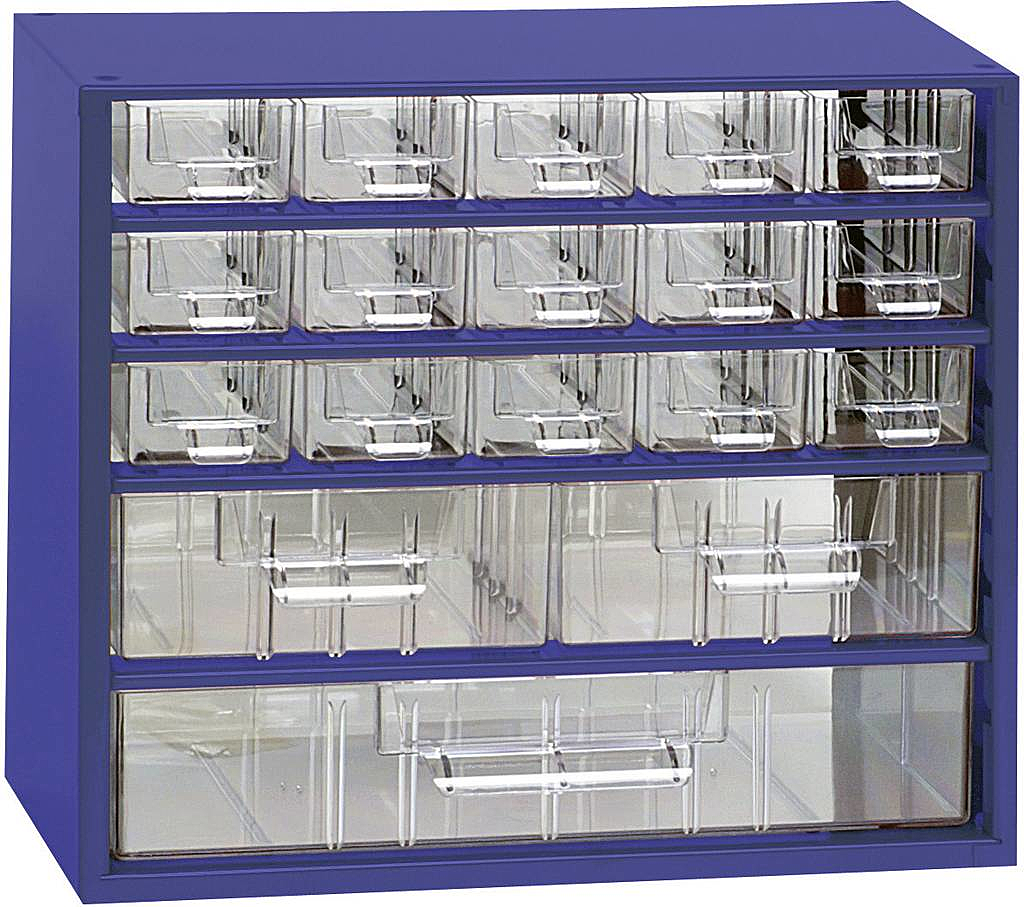 Werkstatt Magazin 307 X 155 X 284 Mm Anzahl Fächer: 18 Feste Unterteilung B-Ware