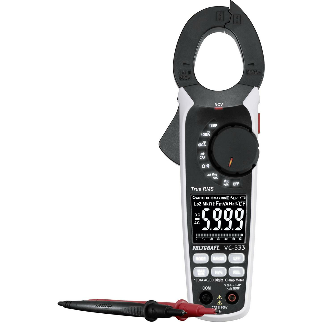 Voltcraft Se Stromzange Multimeter Digital Cat Iii 600 V Anzeige (Counts): 6000 B-Ware
