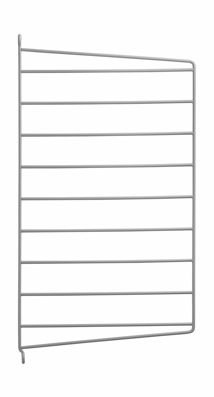 String Furniture System Regal Seitenteil Regalzubehör Stahl Grau 2er Set 30x50cm B-Ware