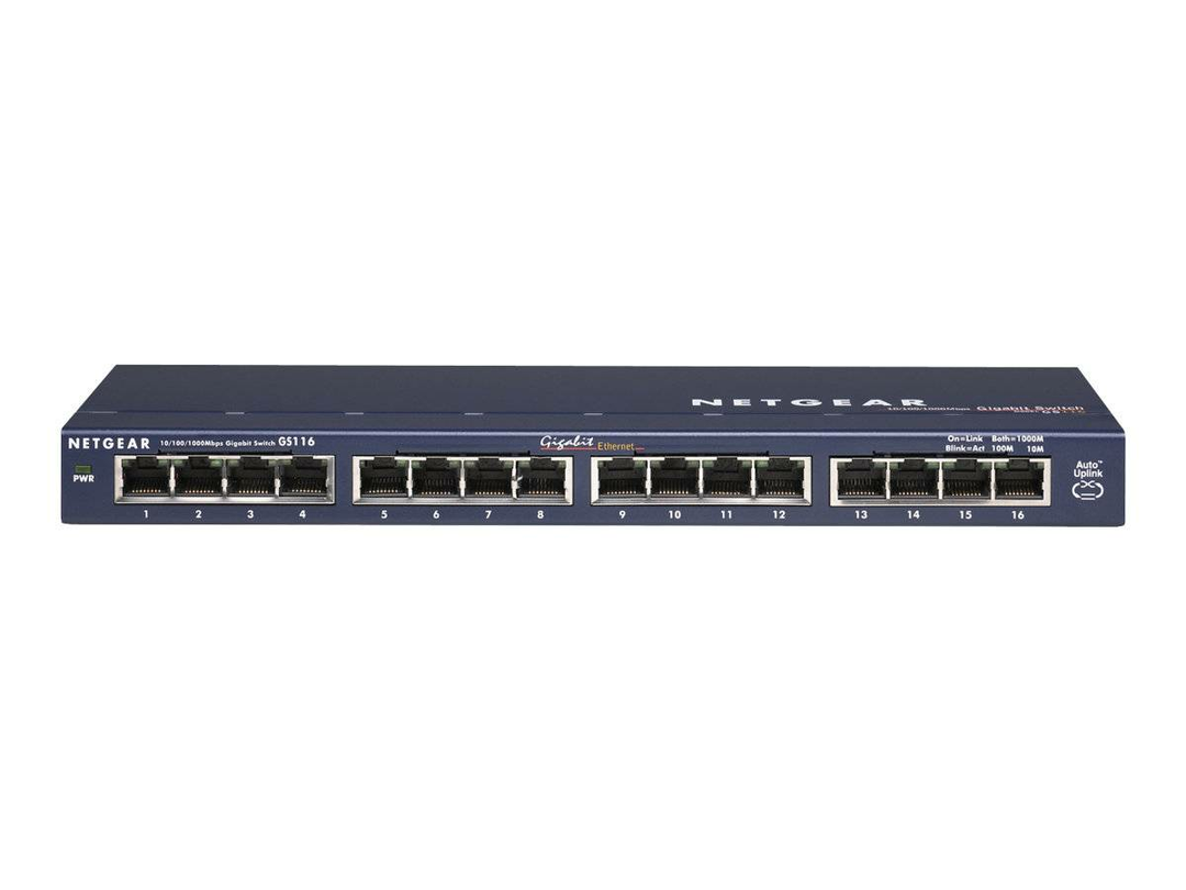 NETGEAR Netzwerk Switch 16 Port 1GBit/s 10/100/1000MBit/s Ports Computer Zubehör
