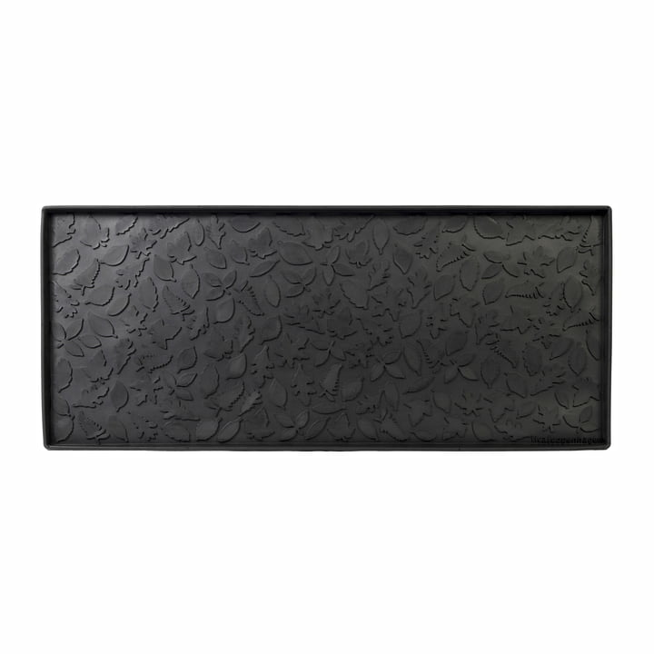 tica copenhagen Schuhabtropfschale Fußmatte Türmatte Matte Gummi 88 x 38 cm leaf