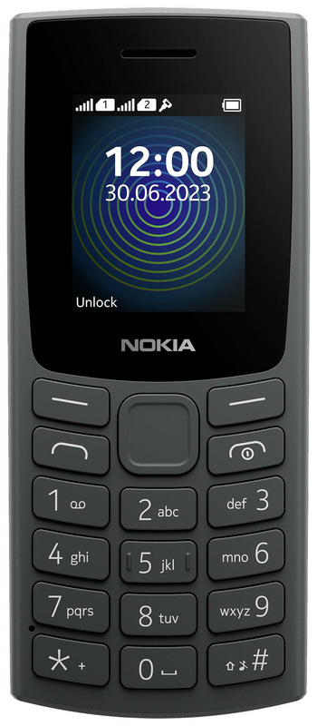Nokia 110 2G Edition 2023 Handy Phone Mini SIM 1000 mAh Micro USB 24 MB Charcoal