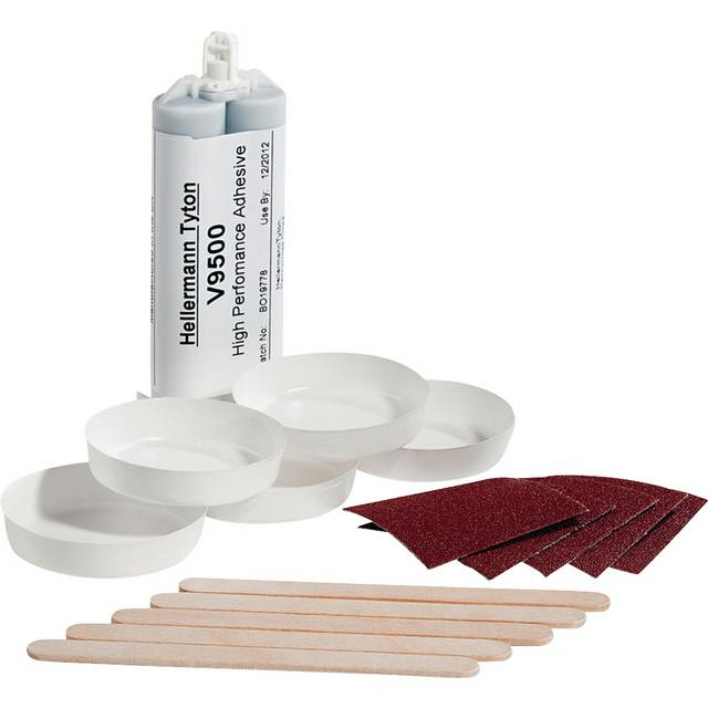 Hellermann Tyton 627 95001 Zweikomponentenkleber Schwarz 1 St. B-Ware - 4031026185668