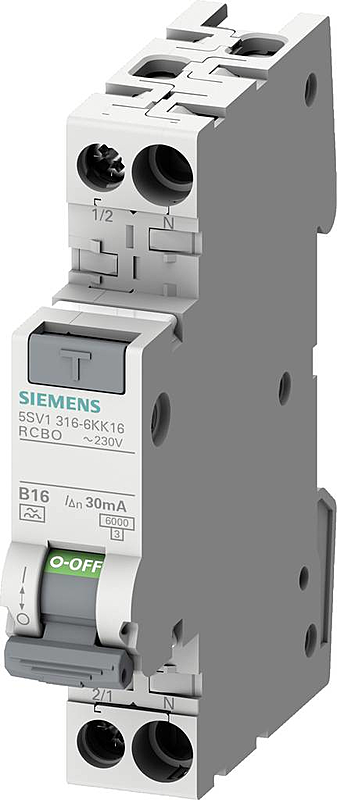 Siemens 5 Sv13166 Kk16 Fi Schutzschalter/Leitungsschutzschalter 2polig 16 A 0.03 A B-Ware