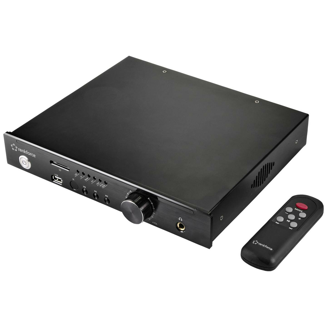 Renkforce Rf Wam 500 Stereo Verstärker Stereo Vollverstärker 2 X 100 W Aluminium B-Ware