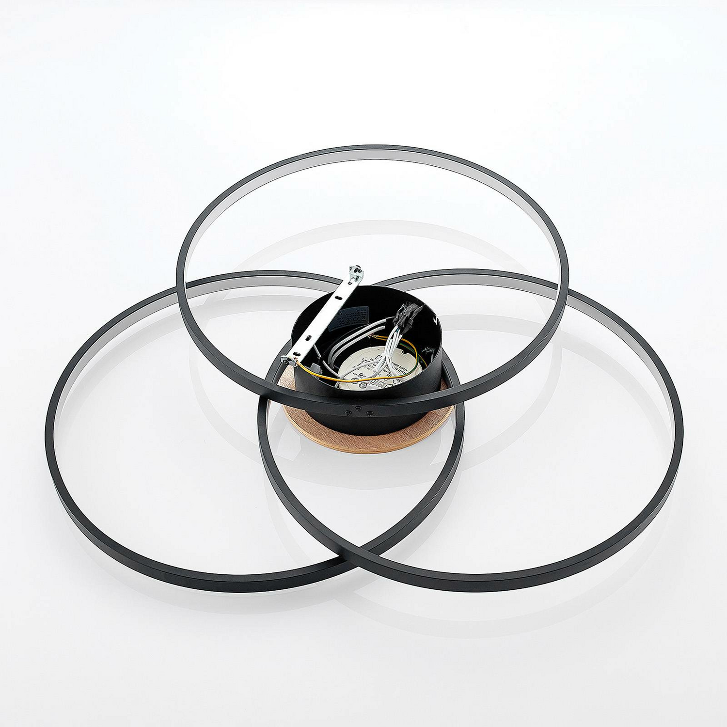 Lindby Riley Led Deckenlampe Deckenlampe Lampe Leuchte Dimmbar Alu 40 W Schw399 B-Ware - 4251096574043