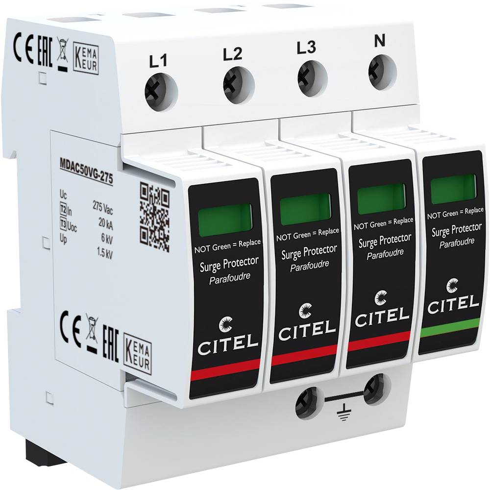 Citel 821130244 Dac50 Vgs 31 275 Kombiableiter überspannungsschutz Verteiler B-Ware