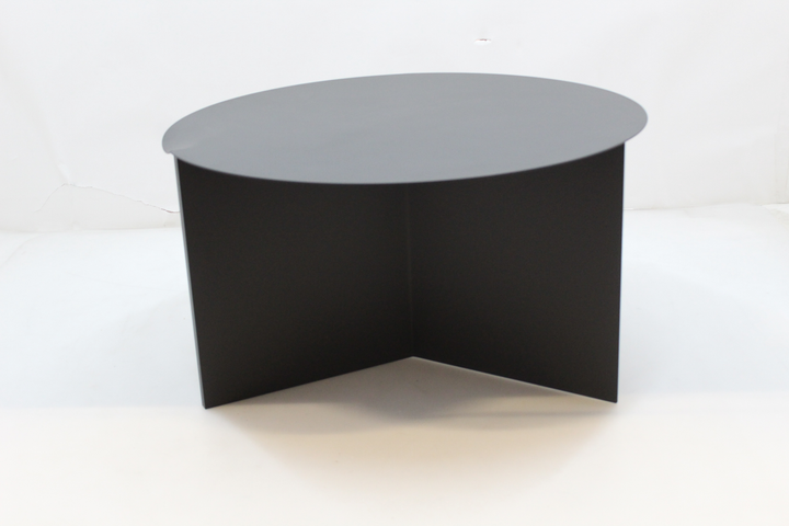 Hay Slit Table XL Tisch Couchtisch Beistelltisch Sofatisch Stahl Ø 65cm schwarz