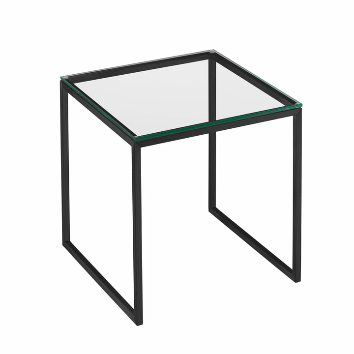 Hans Hansen Less H 22/2 Beistelltisch Möbel Tisch Beistelltisch schwarz Glas