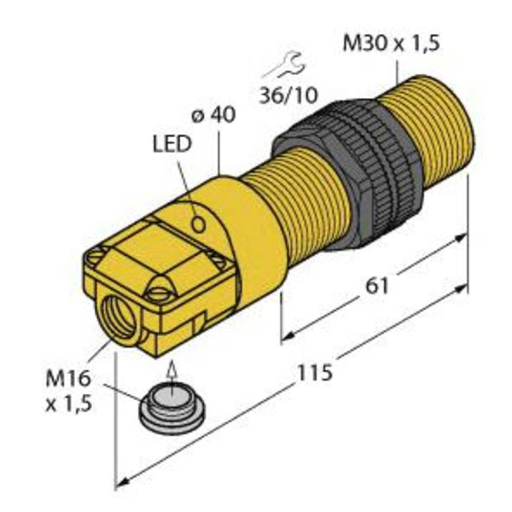 Turck Induktiver Sensor Bündig Pnp Schließer Bi10 P30 Sr Ap6 X Schließer Schalter B-Ware