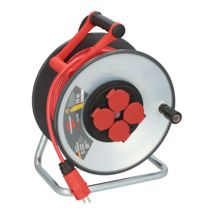 B-Ware Brennenstuhl Kabeltrommel Trommel Kabeltrommel 50m H07 Bqf 3 G15 Ip44 Steel Core
