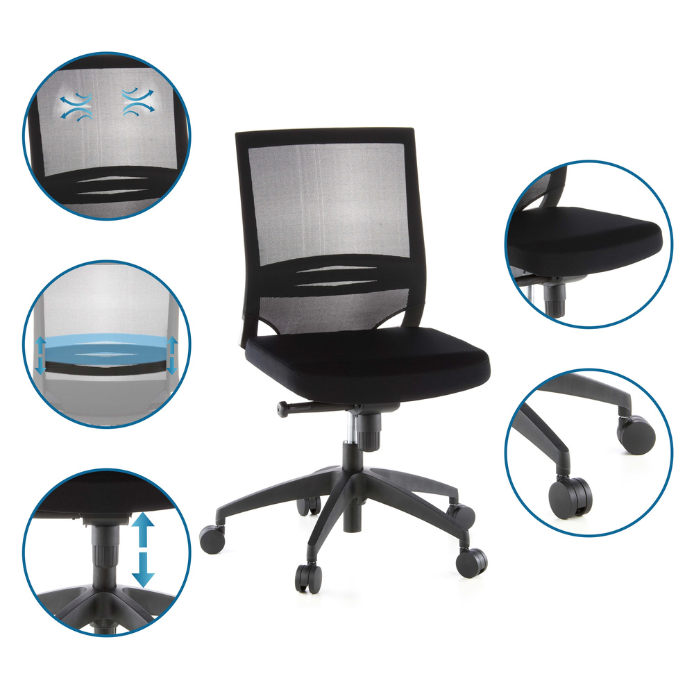 Hjh Office Bürostuhl Chefsessel Drehstuhl Porto Eco Sitz Rücken Siehe Text/Foto B-Ware - 4260182536261