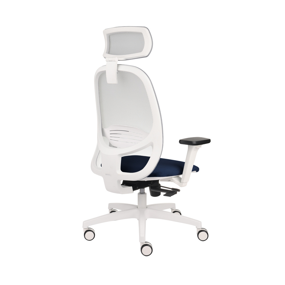 Grospol Bürostuhl Drehstuhl Nodi Ws Hd Netzstoff Samt Dunkelblau Siehe Text/Foto B-Ware - 5903981805280