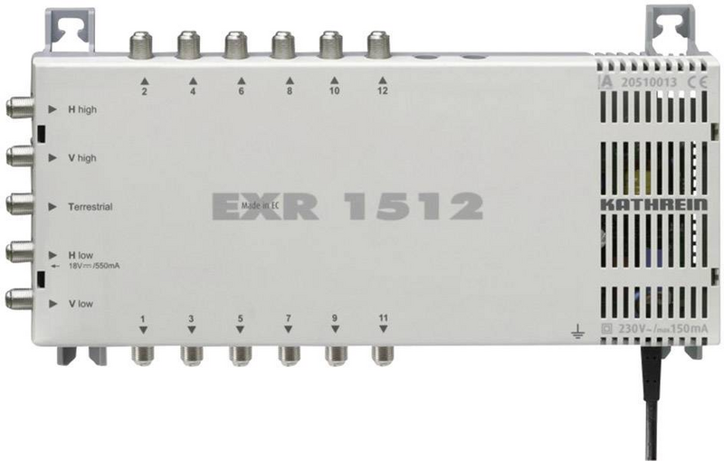 Kathrein Sat Multischalter Verteiler Exr 1512 5 Auf 12 Aktiv Defektware D-Ware