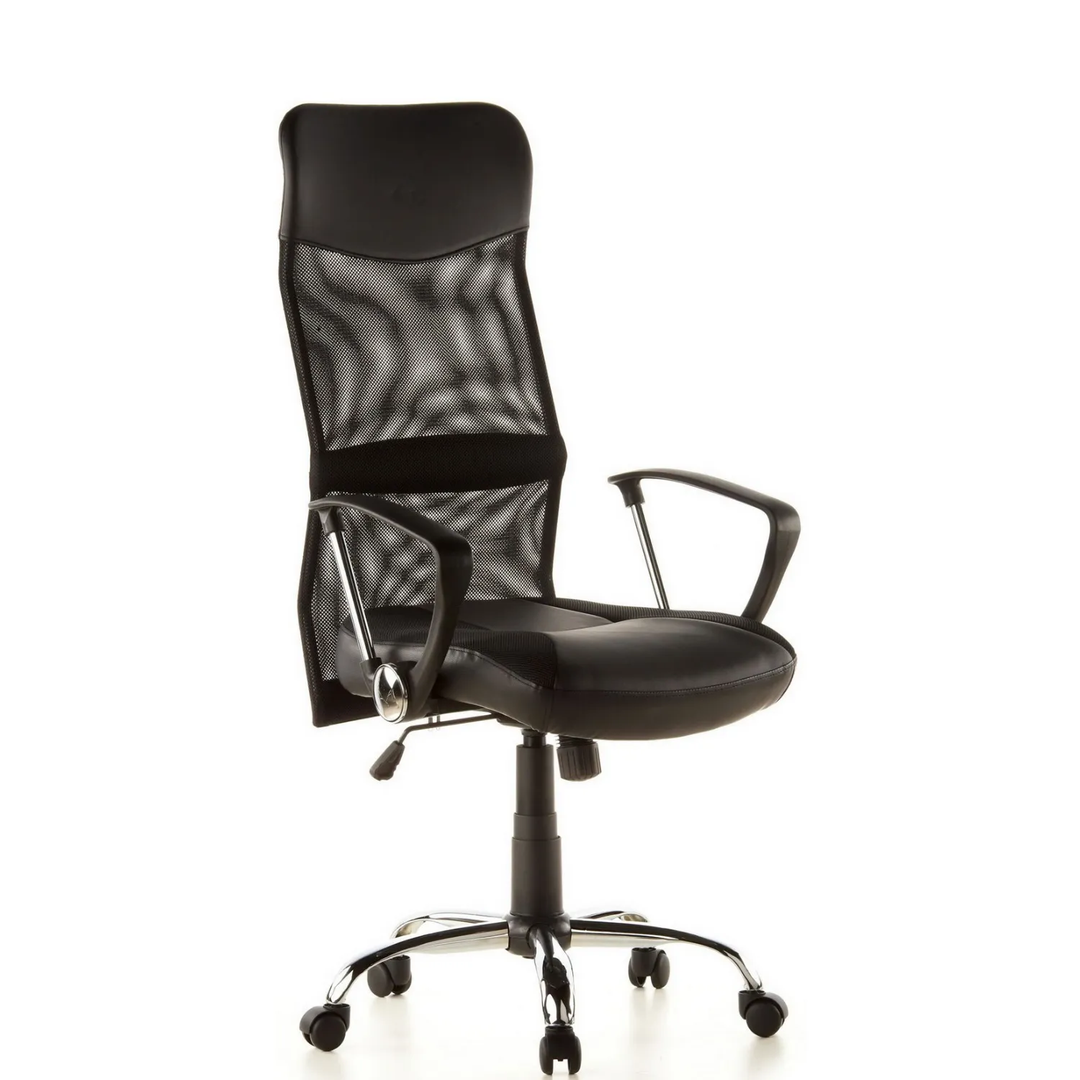 Hjh Office Bürostuhl Chefsessel Stryka Drehstuhl Stuhl Schreibtischstuhl Schwarz B-Ware - 4064323028321