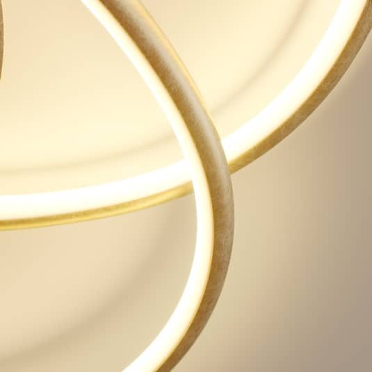 Lindby Joline Led Deckenlampe Deckenlampe Lampe Leuchte Decke Gold 45 Cm 16 W42 B-Ware - 4251096564020