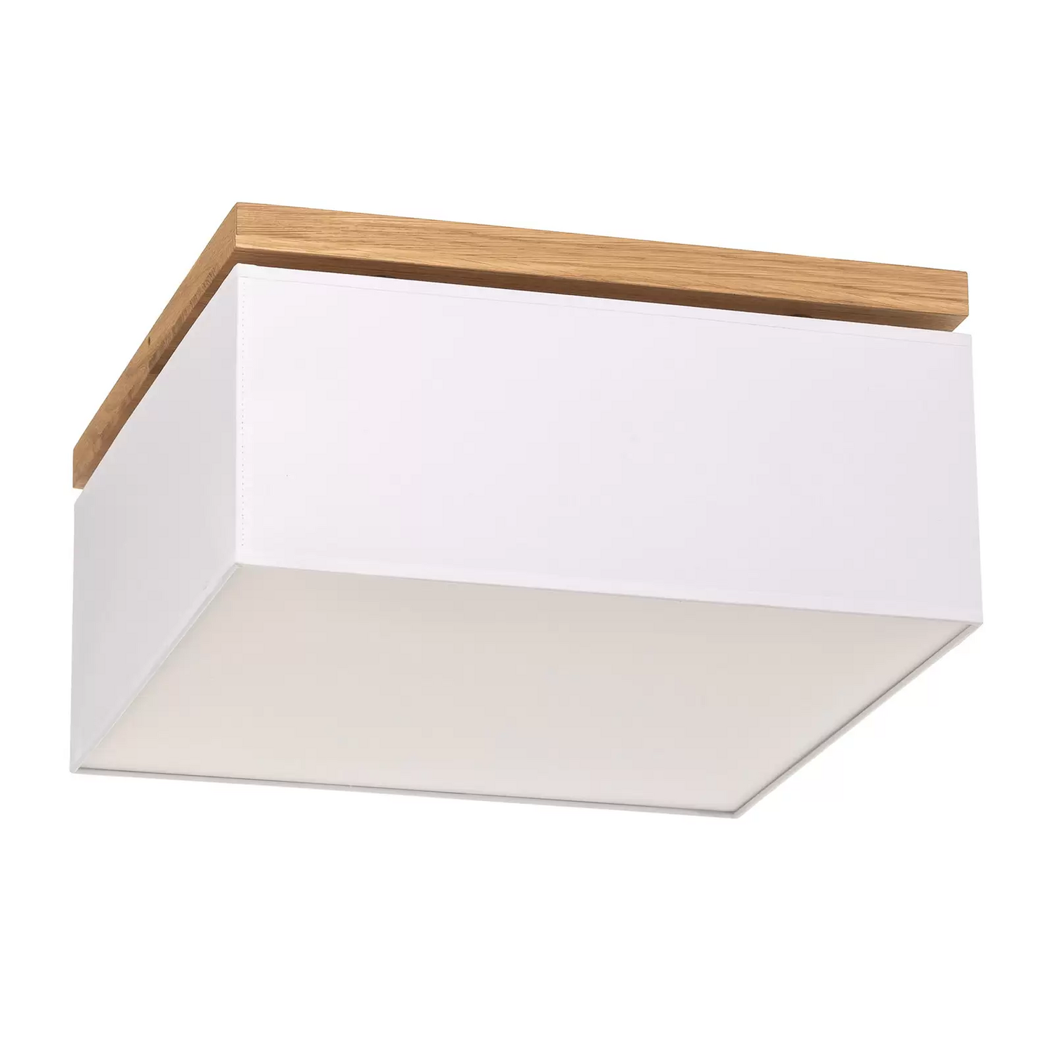 Euluna Deckenleuchte Canvas Deckenlampe Wohnzimmerlampe Lampe Leuchte Weiß 45x45 B-Ware - 5907642768402