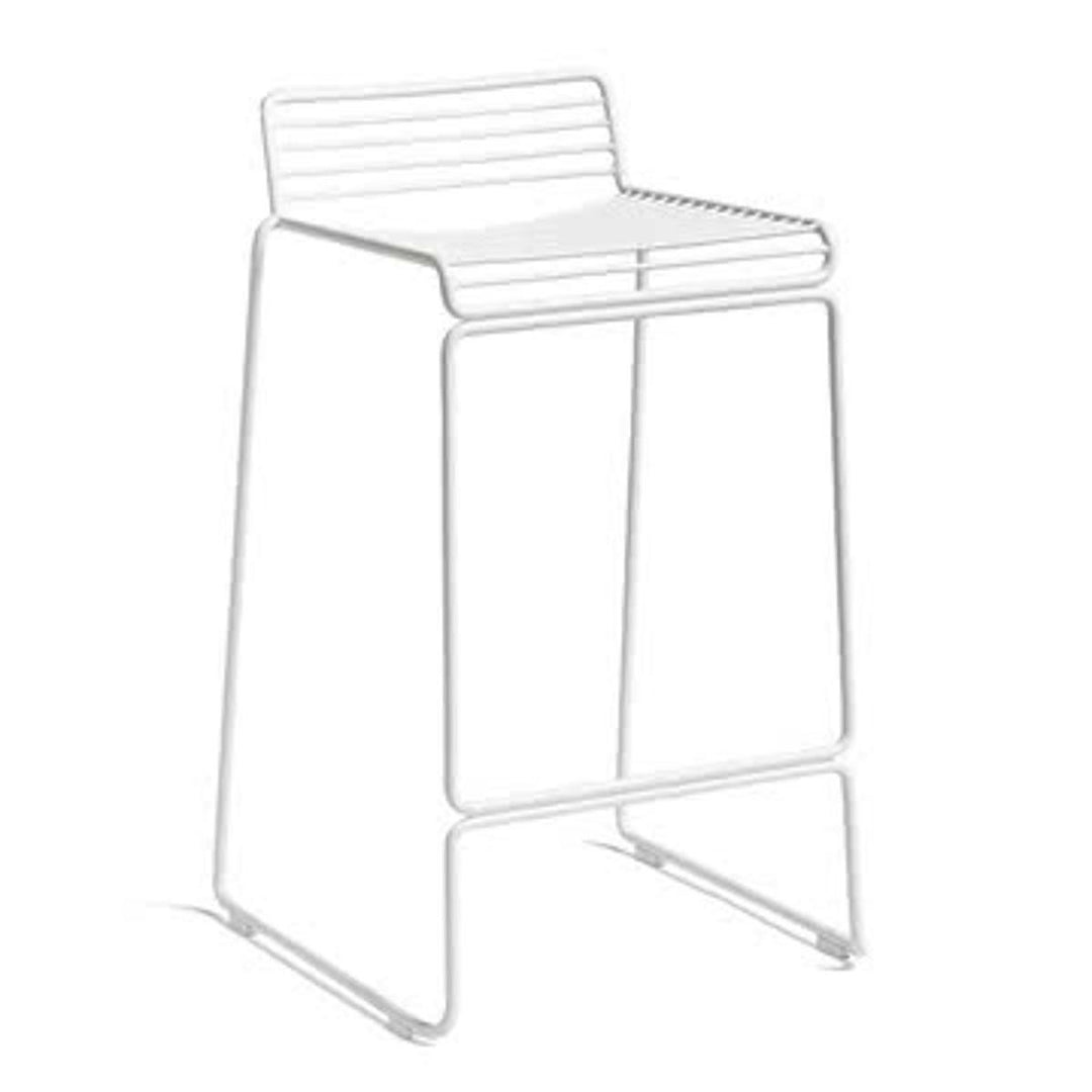 Hay Hee Barhocker Low Barstuhl Barsitz Stuhl Hocker Sitz Weiß H65 Cm Stahldraht B-Ware