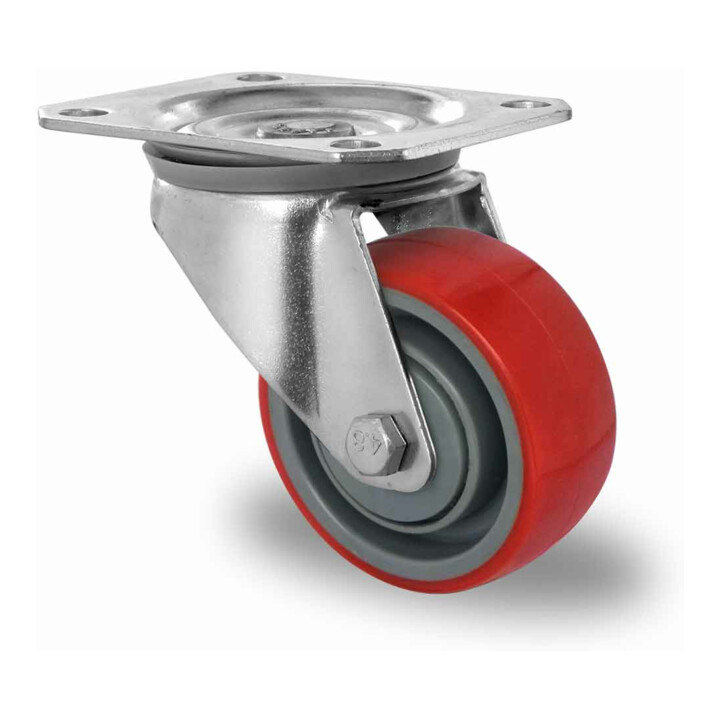 CASCOO Rollensatz 4 Lenkrollen - 100mm Polyamid Transportrollen Bis 450kg