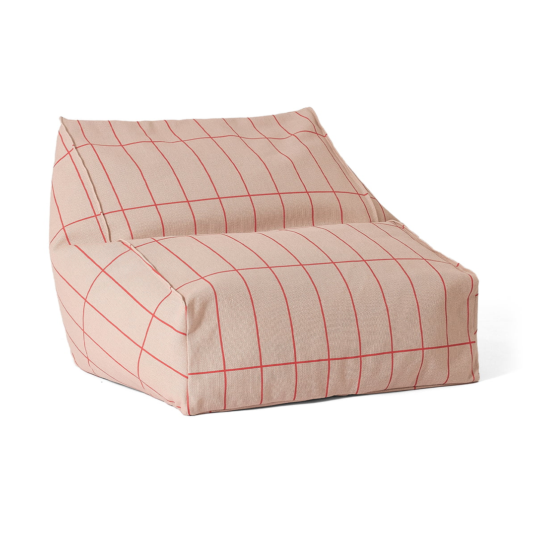 Nobodinoz Sitzsack Vibes Sessel Pink Rot Baumwolle Komfort Kinderzimmer 74x40 Cm B-Ware
