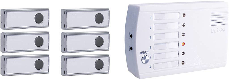 m-e modern-electronics FRS-106.1 Funkklingel Funk-Ruf-System Klingelset Klingel