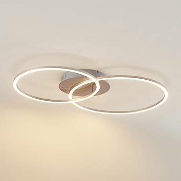 Lucande Lucardis LED-Deckenlampe Deckenleuchte Deckenlicht Lampe 2-flammig rund