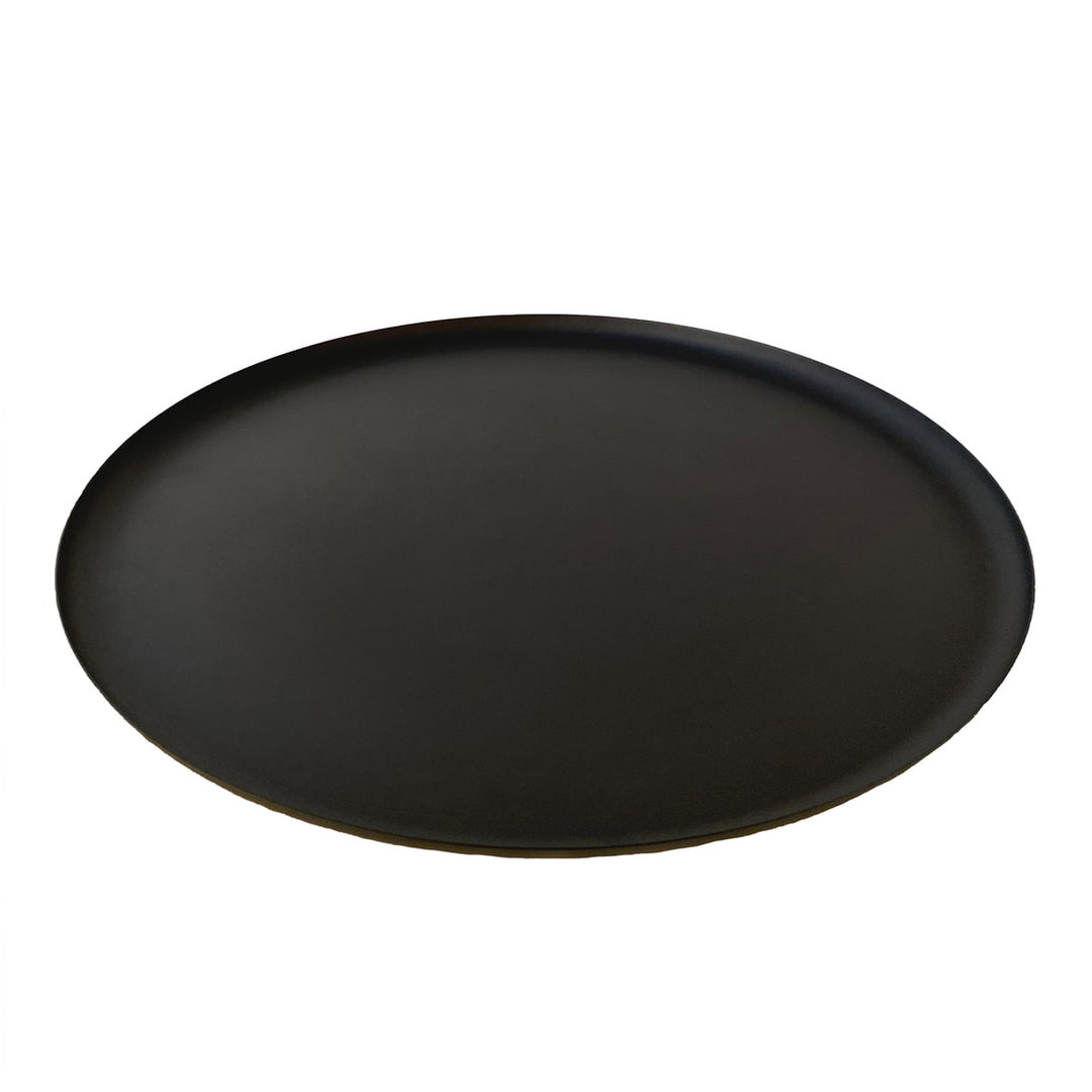 Xl Boom Bao Tablett Large Serviertablett Dekotablett Eisen ø 39 Cm Schwarz Matt B-Ware - 5425005809130