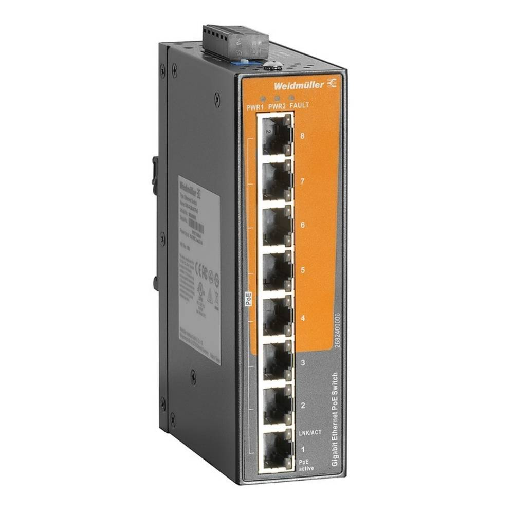 Weidmüller IE-SW-EL08-8GTPOE Industrial Ethernet Switch Netzwerk-Router Router