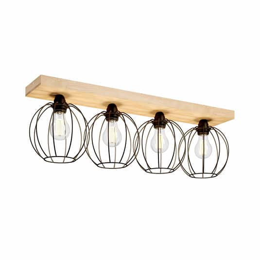 Euluna Deckenlampe Dorett Eichenholz Deckenlampe Deckenlicht Flurleuchte 4 511 B-Ware - 5905840217326