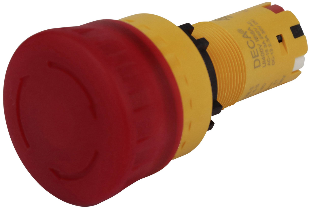 Deca Cp2 E Lve01 Q4 R Notentsperrung Stoptaster Schalter Stop 24 V Dc/Ac 8 A Ip66 B-Ware