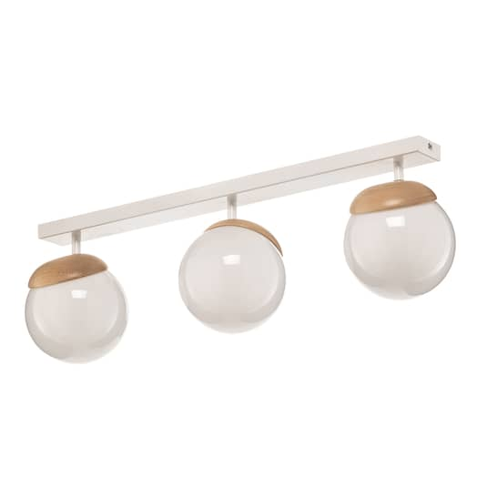 Euluna Deckenlampe Sfera Deckenlampe Lampe Leuchte 3 Flammig E14 Glas Holz B-Ware - 5902693754275