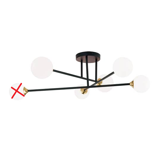 Orion Deckenlampe Snowwhite Wohnzimmerleuchte Deko Deckenlampe Siehe Text/Foto B-Ware
