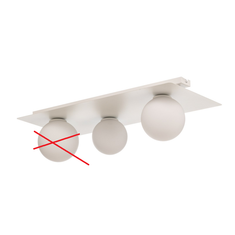 Sigma Deckenleuchte Lampe Licht Firn Weiß 3 Flg G9 Deckenlampe Siehe Text/Foto B-Ware - 5907554417870