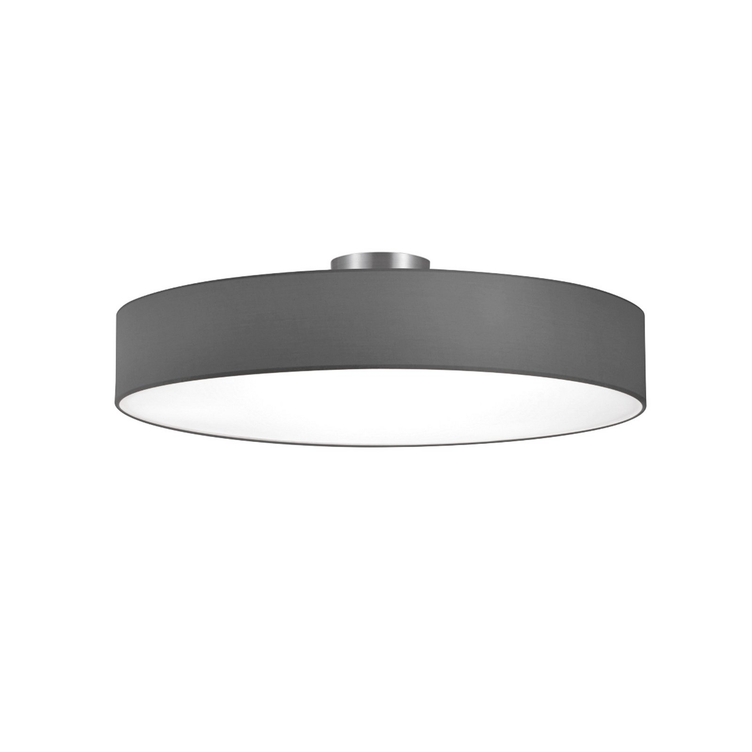B-Ware Trio Lighting Deckenleuchte Hotel Nickel Matt Grau ø 65 Cm Deckenlampe Leuchte
